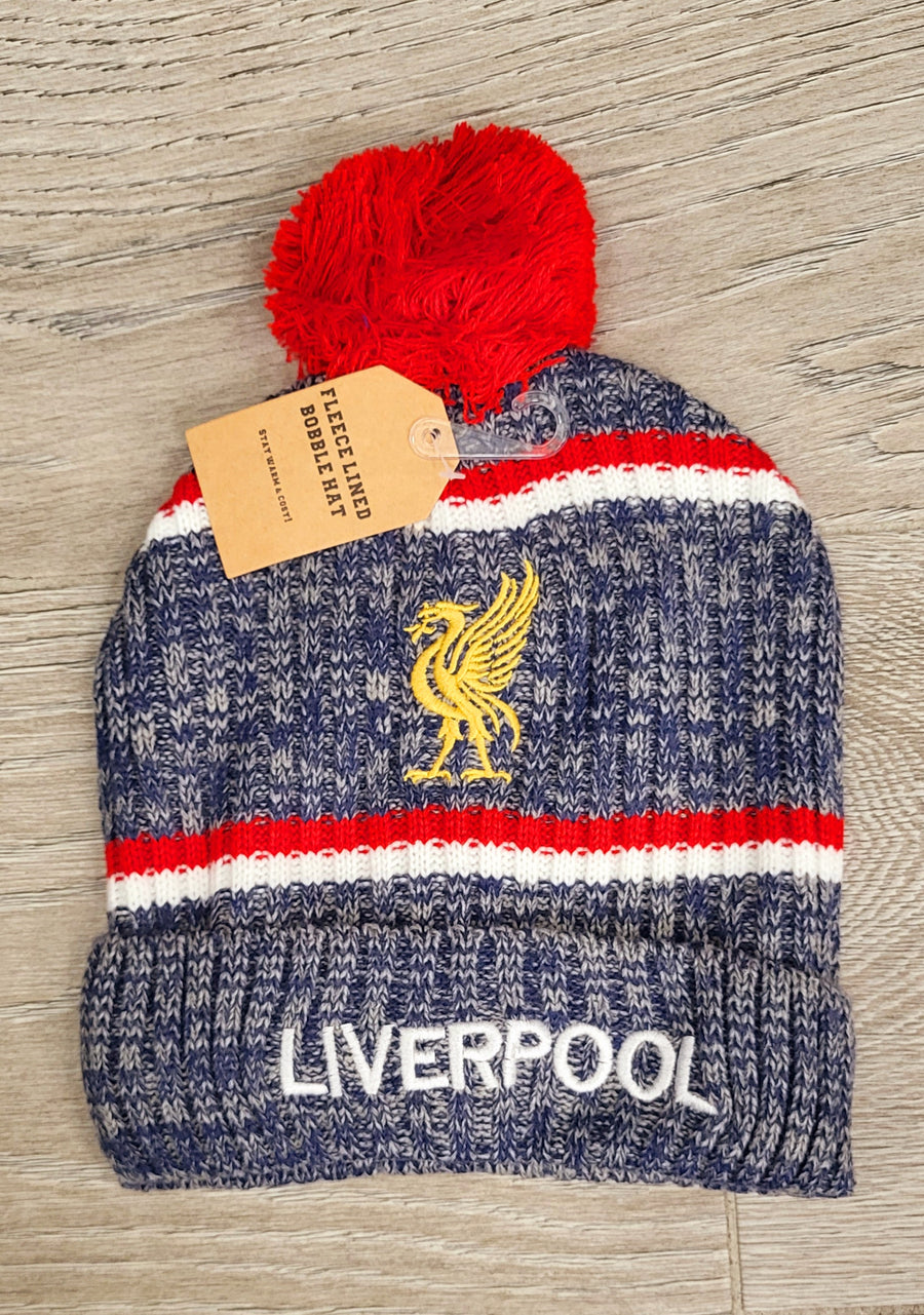 Liverpool FC Fleece Lined Bobble Hat