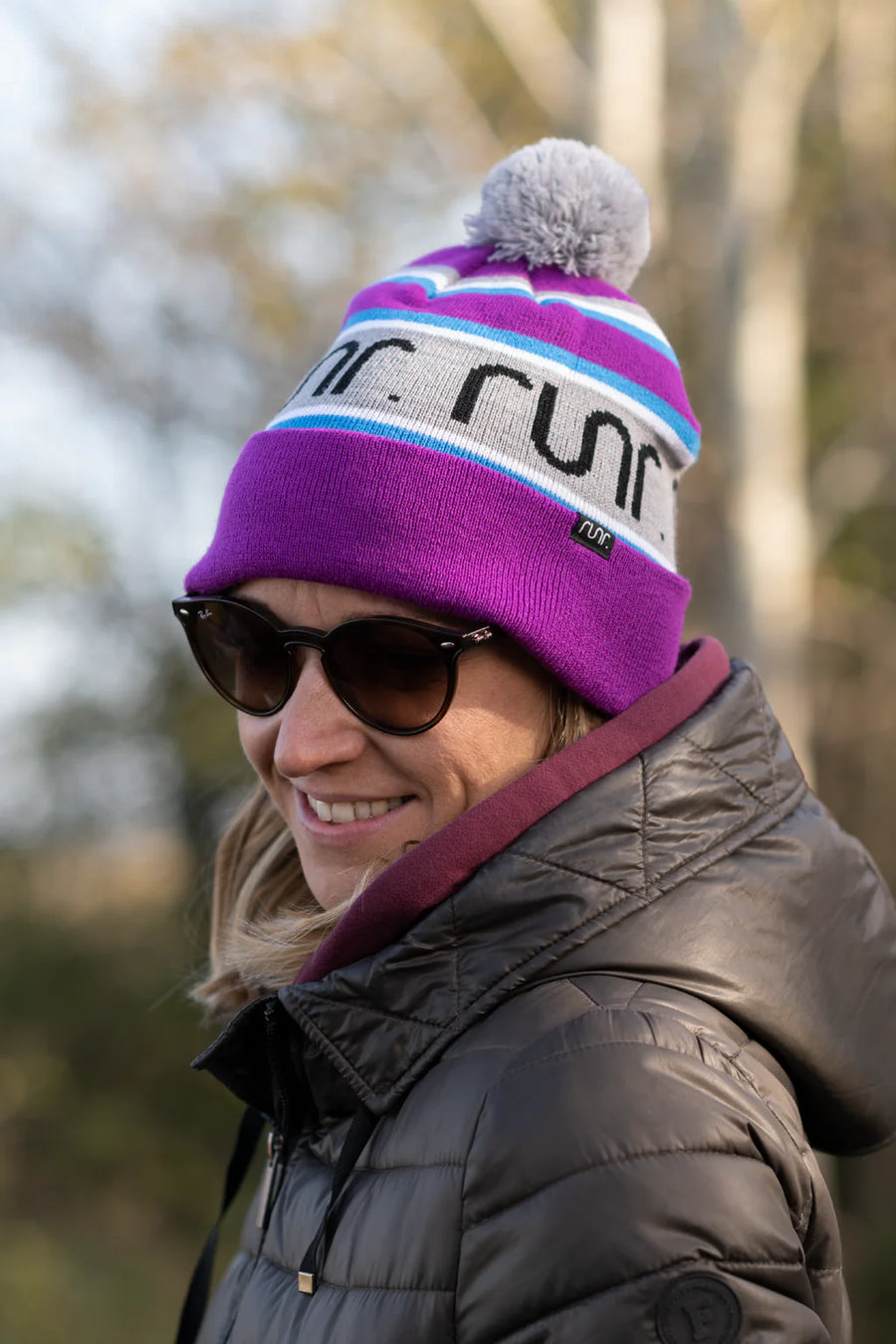 Runr Nordic Bobble Hat | Magenta