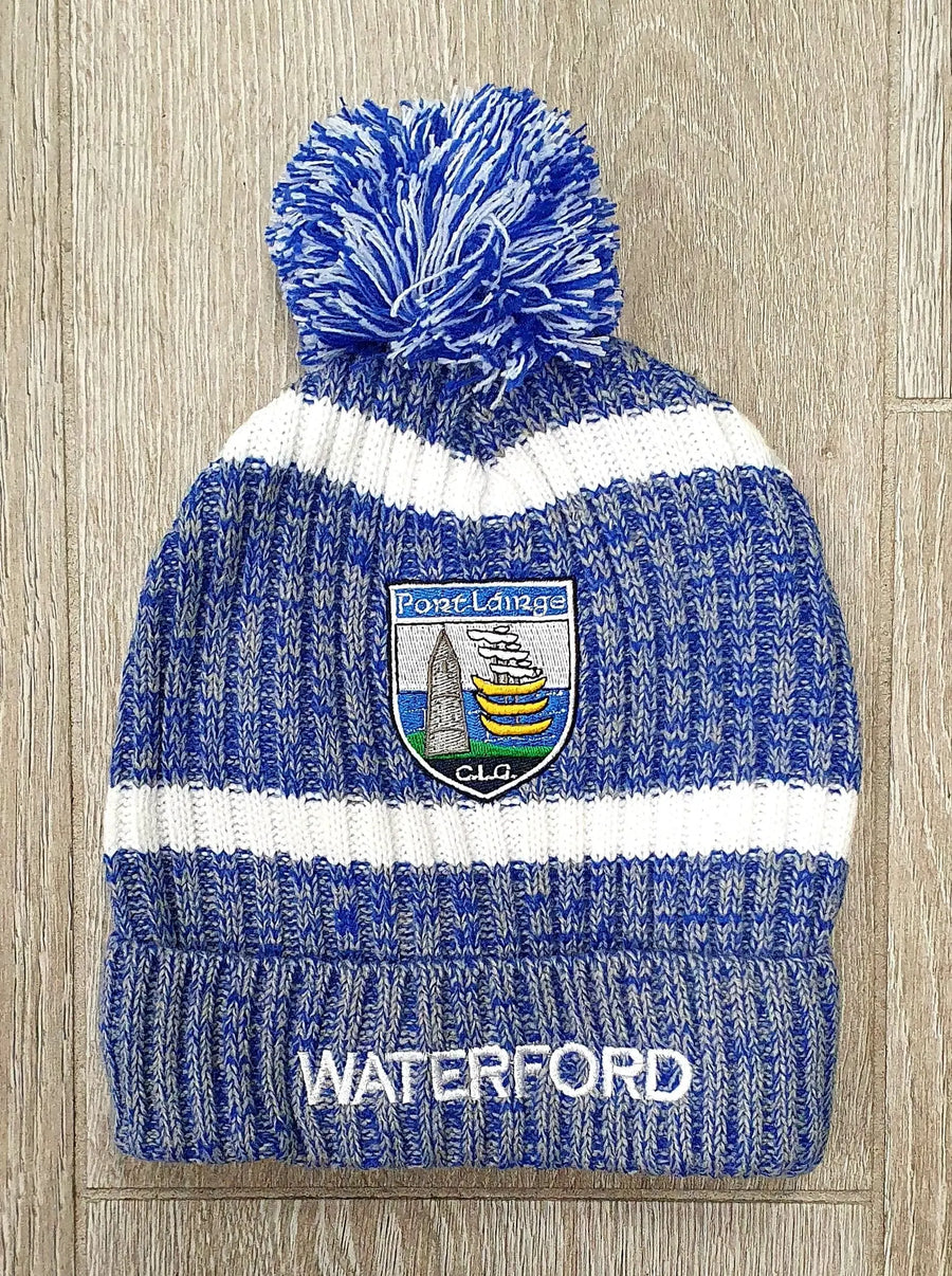 Fleece Lined Bobble Hat | Waterford GAA | Alfie Hale Sports