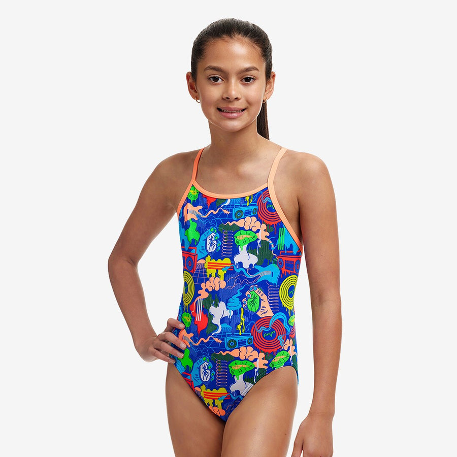 Girl's Diamond Back One Piece | Blues Baby