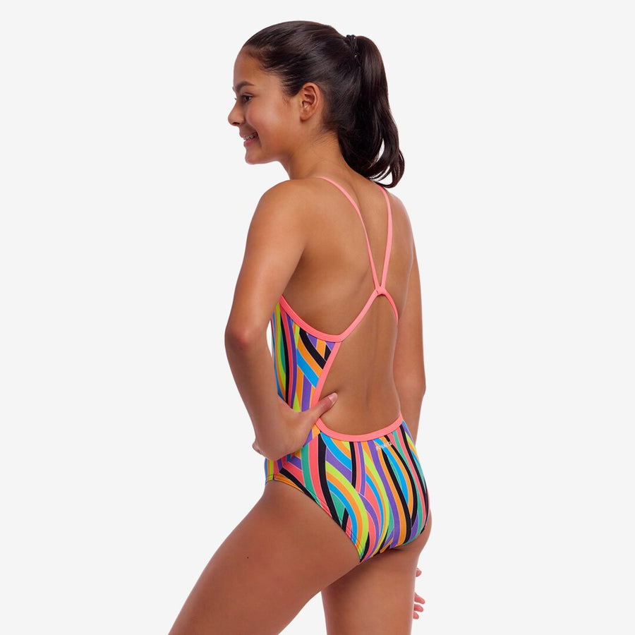 Funkita Girl's Diamond Back One Piece | Curl Curl
