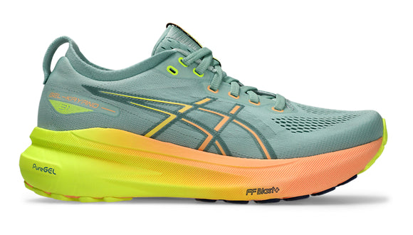 Gel Kayano 31 W | Paris Light Celadon/Safety Yellow