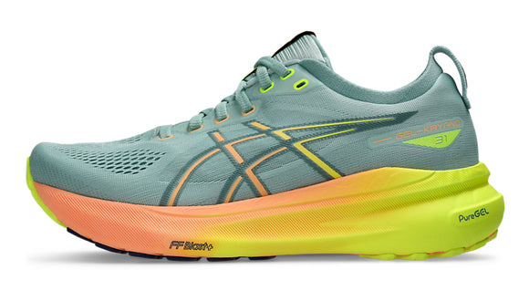 Gel Kayano 31 W | Paris Light Celadon/Safety Yellow