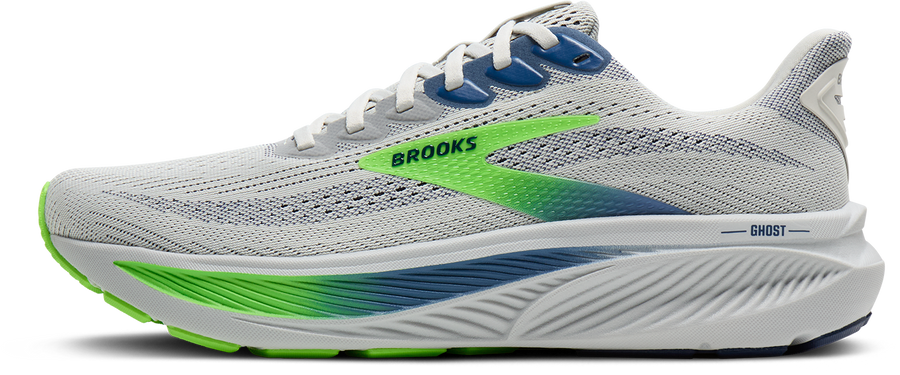 Brooks Ghost 17 M | Oyster/Beacon Blue/Gecko