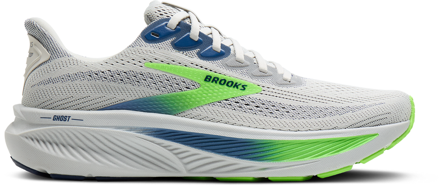 Brooks Ghost 17 M | Oyster/Beacon Blue/Gecko