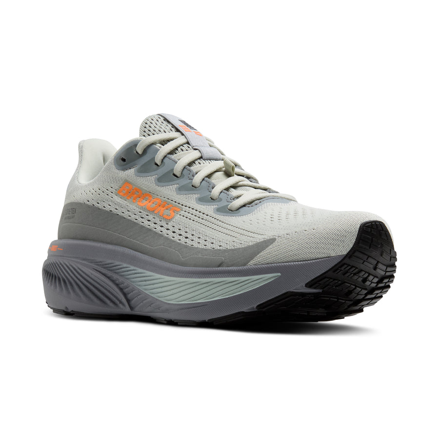 Brooks Ghost 17 GTX Mens | Smoke/Primer Grey/Orange