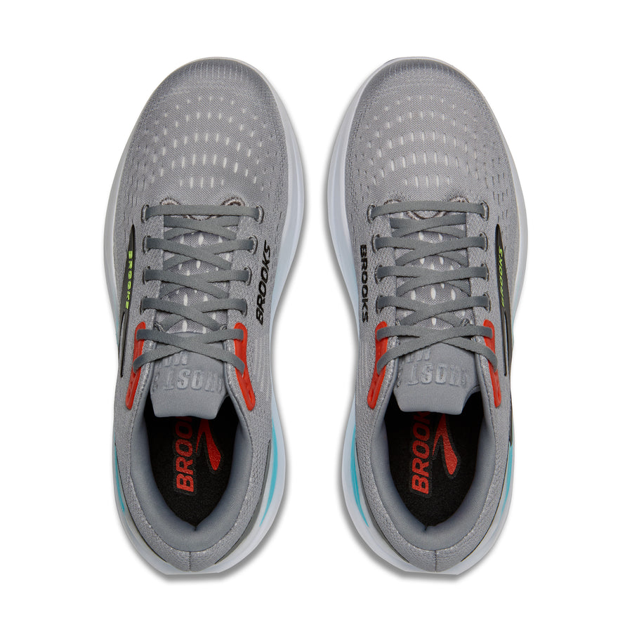 Brooks Ghost Max 3 Mens | Primer Grey/Antartica/Red