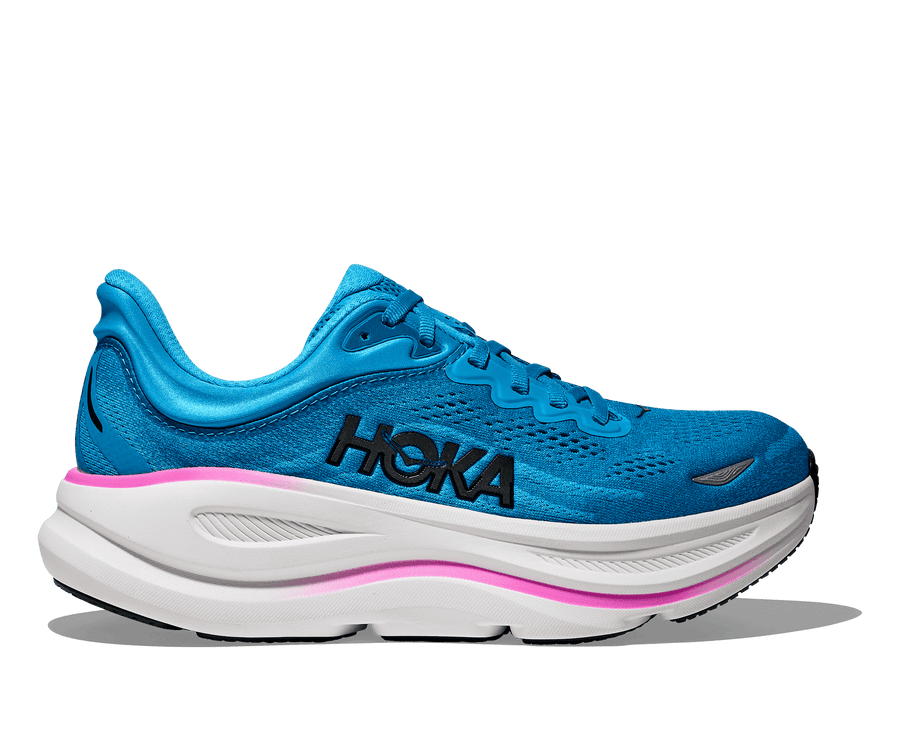 Hoka Bondi 9 W | Skyward Blue/Neo Fuchsia