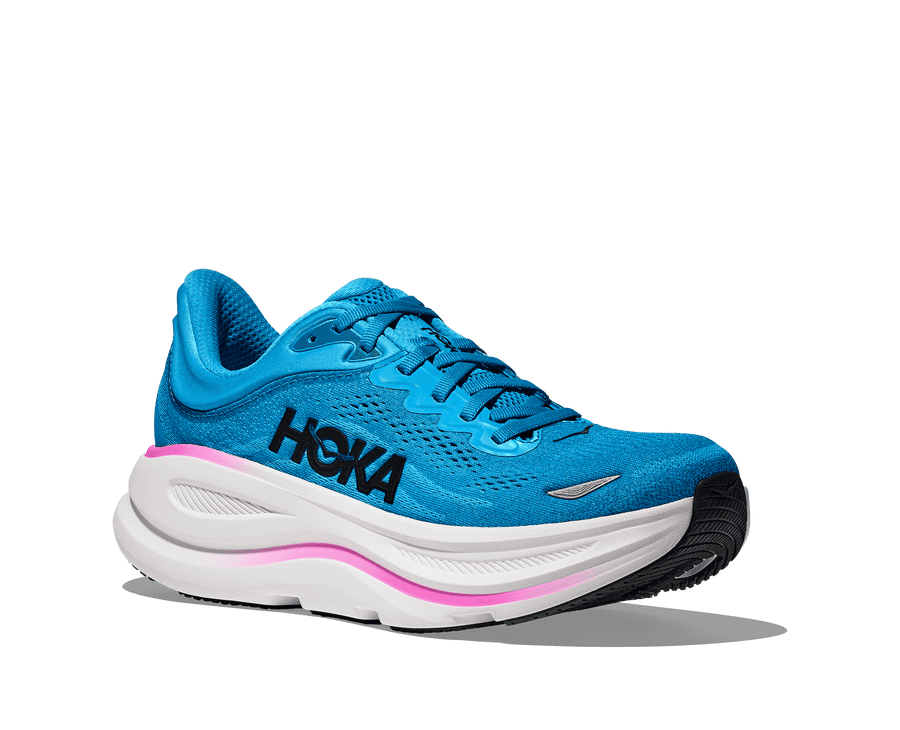 Hoka Bondi 9 W | Skyward Blue/Neo Fuchsia