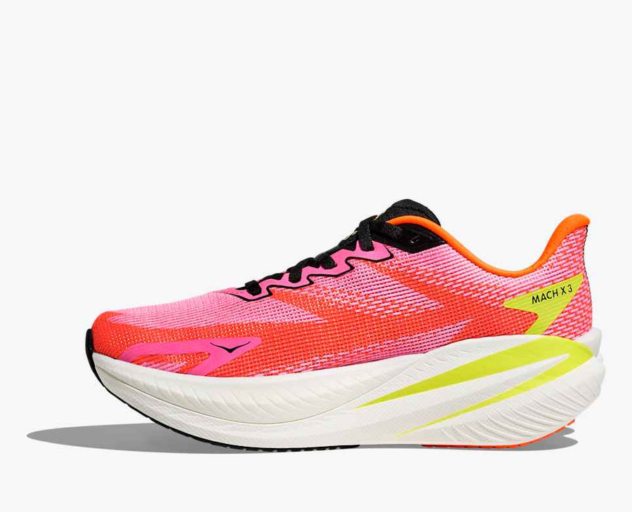 Hoka Mach X 3 W | Neon Rose/Neon Tangerine