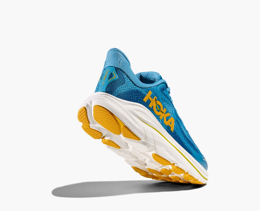 Hoka Clifton 10 Big Kids | Alpine Blue/Foggy White