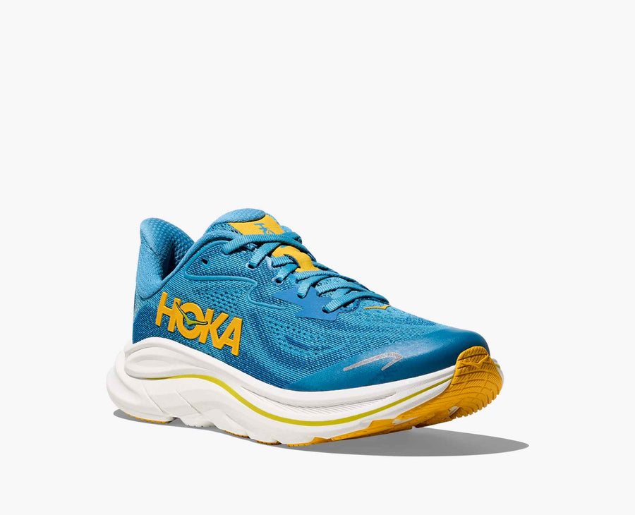 Hoka Clifton 10 Big Kids | Alpine Blue/Foggy White