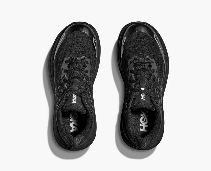 Hoka Clifton 10 Big Kids | Black/Black