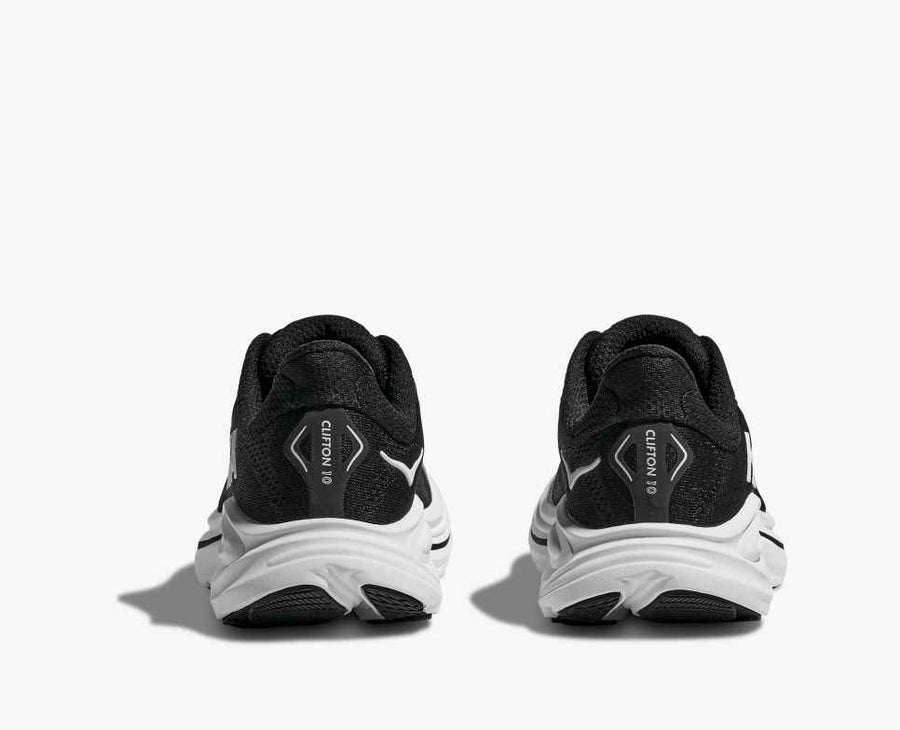 Hoka Clifton 10 Big Kids | Black/White