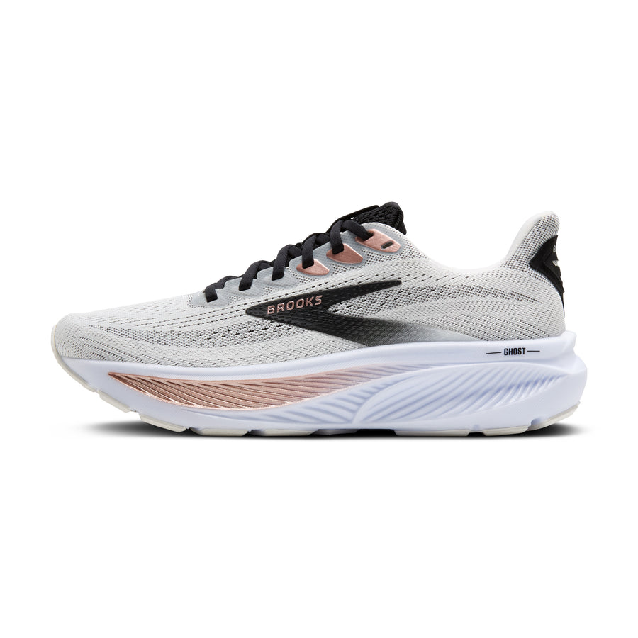 Brooks Ghost 17 W | White/Black/Rose Gold