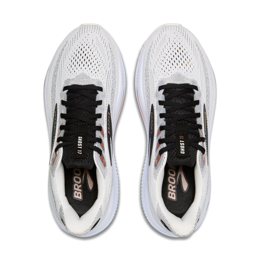 Brooks Ghost 17 W | White/Black/Rose Gold