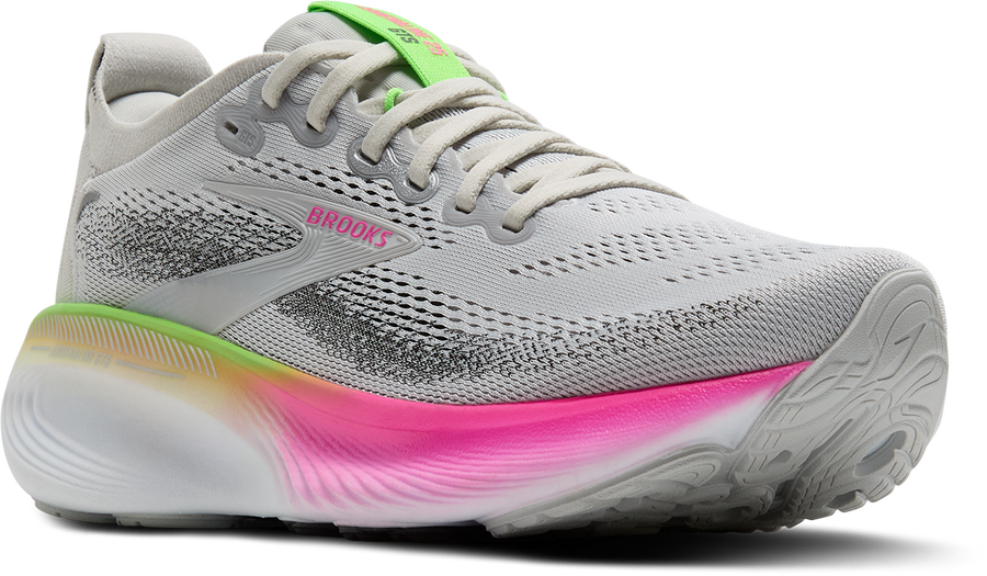 Brooks Adrenaline GTS 25 Wms | Oyster/Pink/Green | Wide Fit D