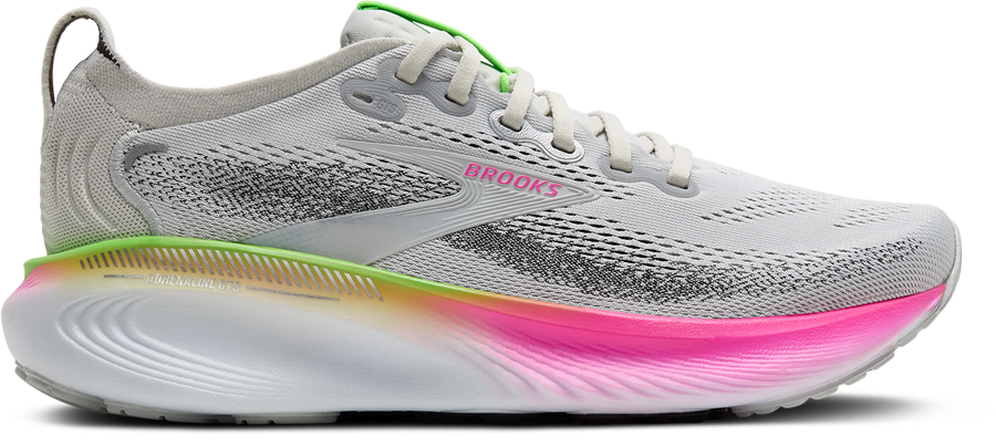 Brooks Adrenaline GTS 25 Wms | Oyster/Pink/Green