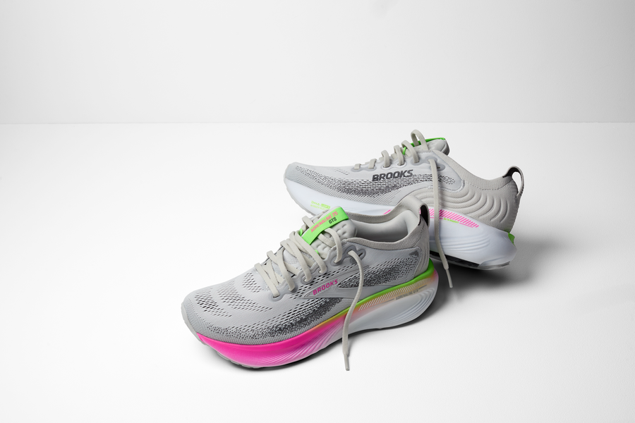 Brooks Adrenaline GTS 25 Wms | Oyster/Pink/Green