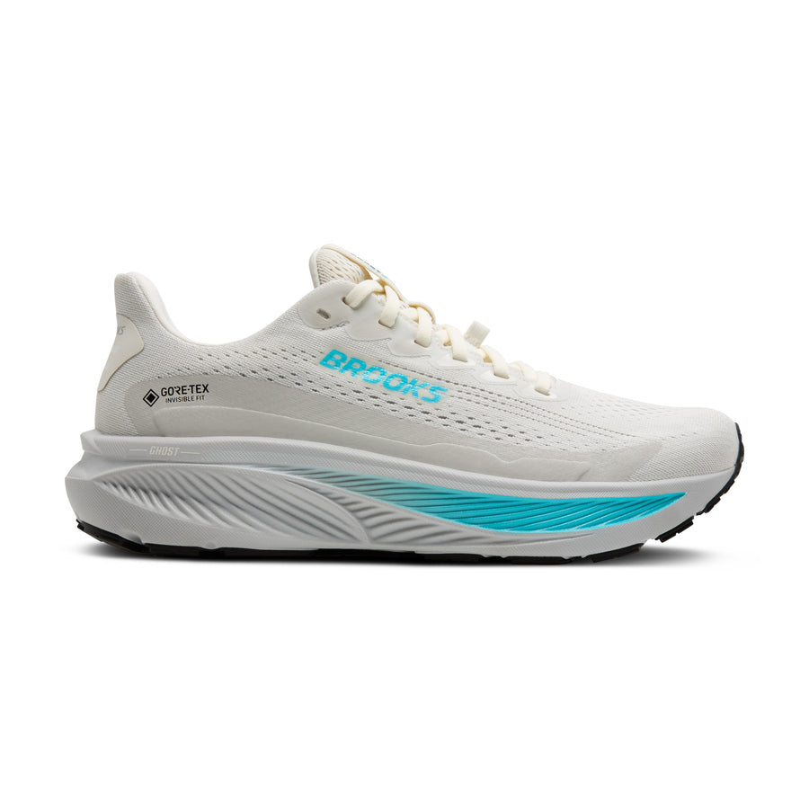 Brooks Ghost 17 GTX Wms | Coconut/Oyster/Blue