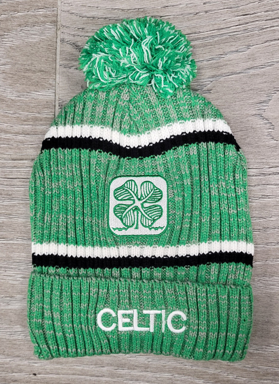 Celtic Fleece Lined Bobble Hat