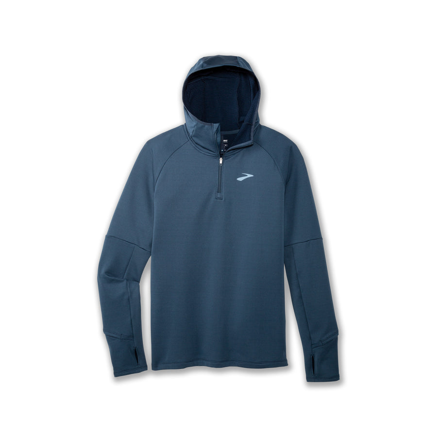 Notch Thermal Hoodie | Aqua/Moroccan Blue