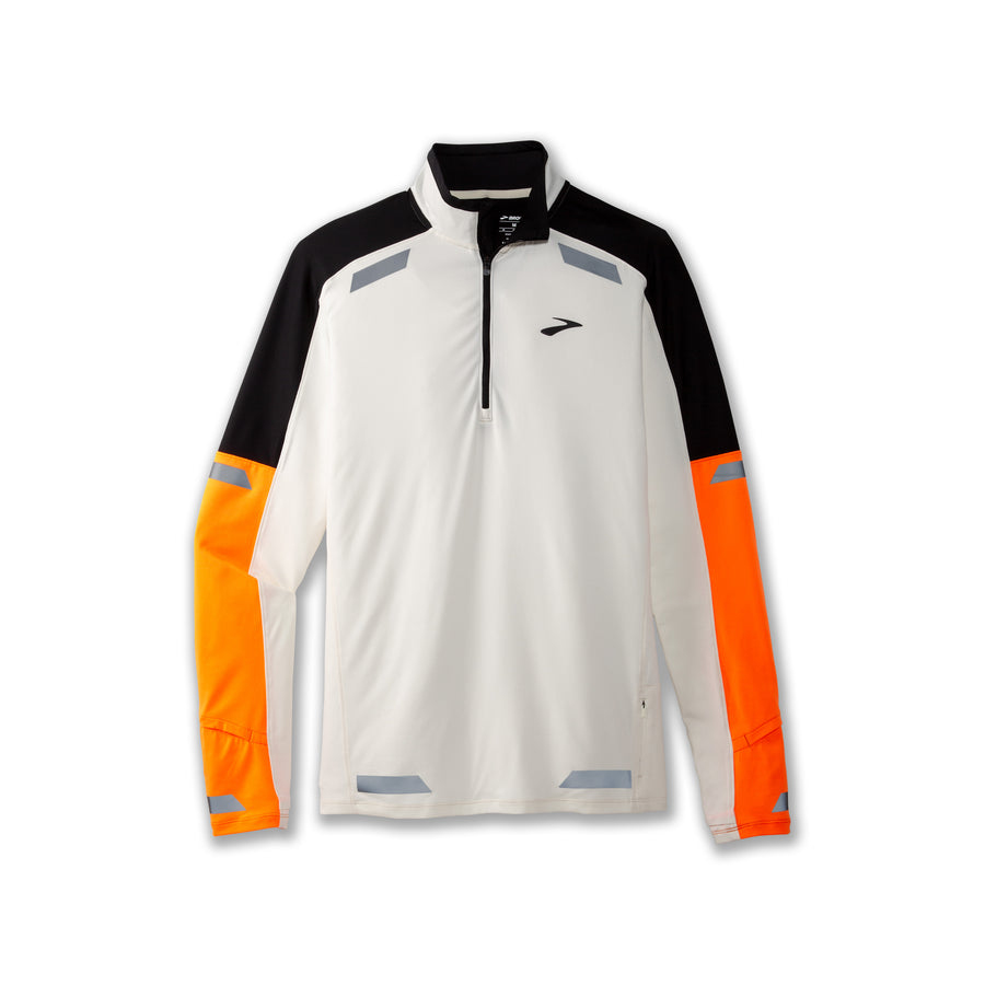 Run Visible 1/2 Zip 2.0 | Ecru/Fluoro Flash/Black