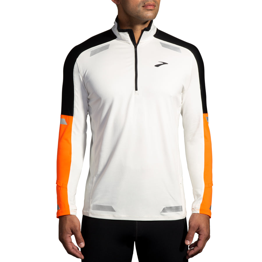 Run Visible 1/2 Zip 2.0 | Ecru/Fluoro Flash/Black