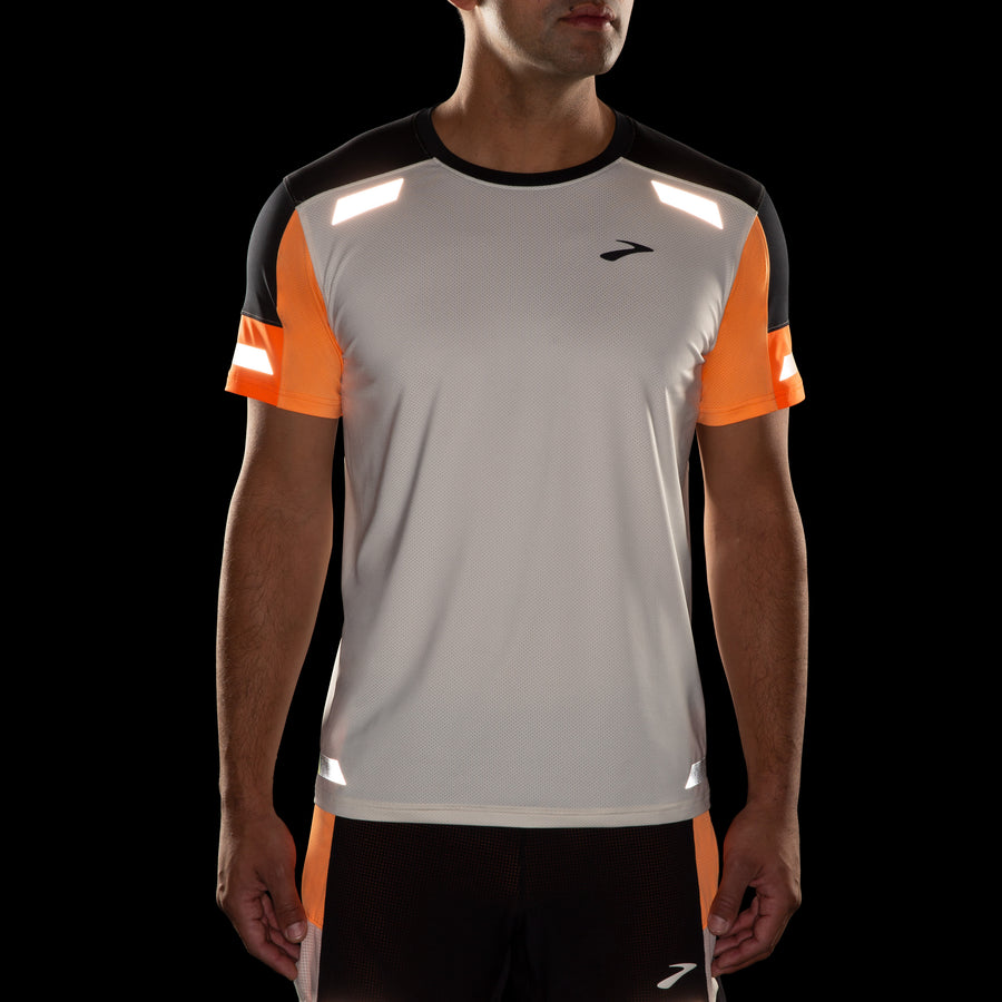 Run Visible Short Sleeve 2.0 | Ecru/Fluoro Flash/Black