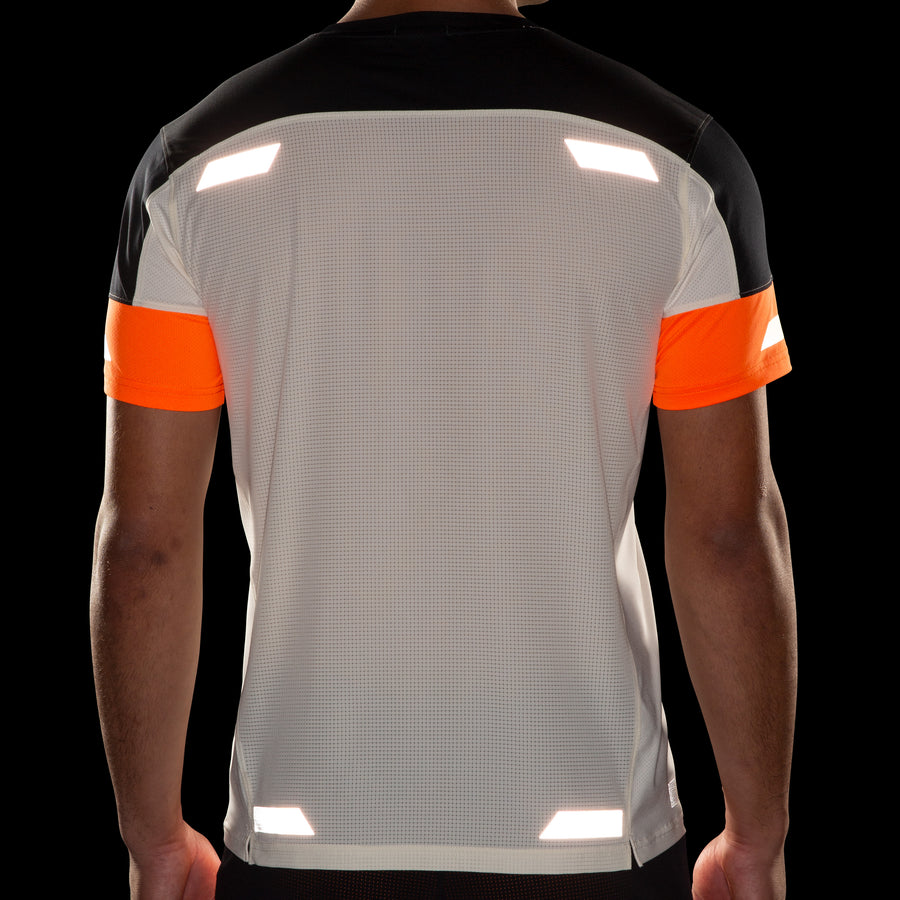 Run Visible Short Sleeve 2.0 | Ecru/Fluoro Flash/Black