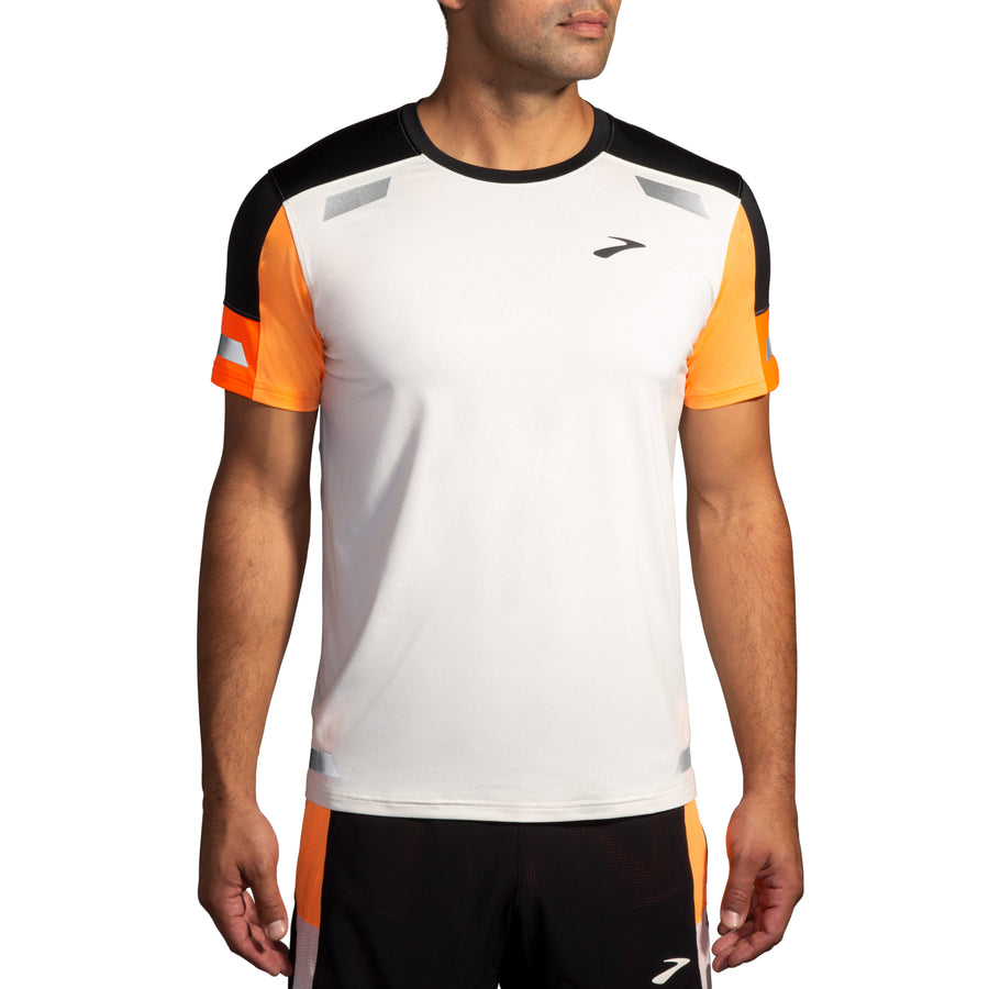 Run Visible Short Sleeve 2.0 | Ecru/Fluoro Flash/Black