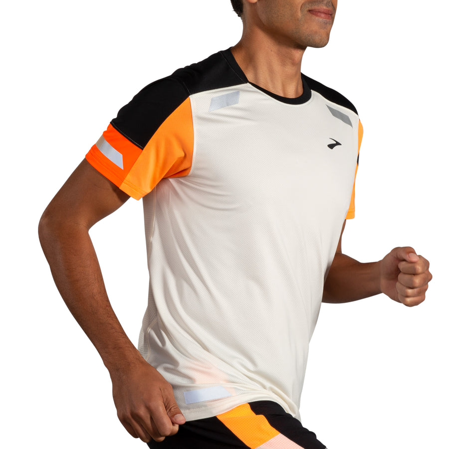 Run Visible Short Sleeve 2.0 | Ecru/Fluoro Flash/Black