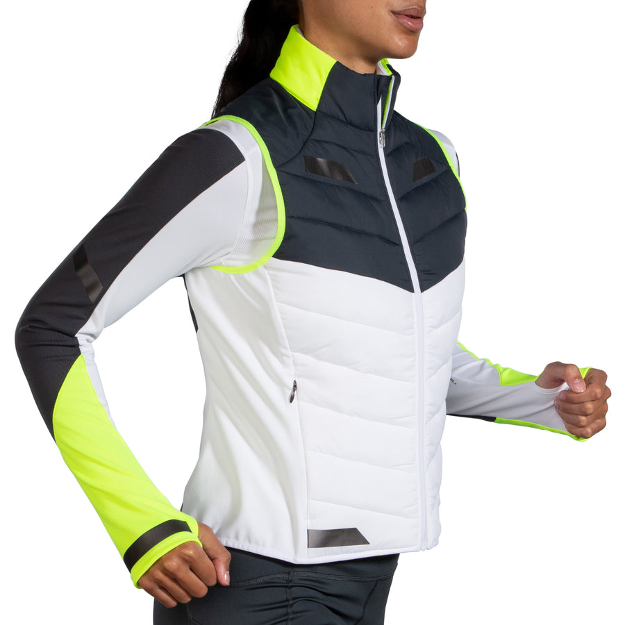 Run Visible Insulated Vest | White/Asphalt/Nightlife