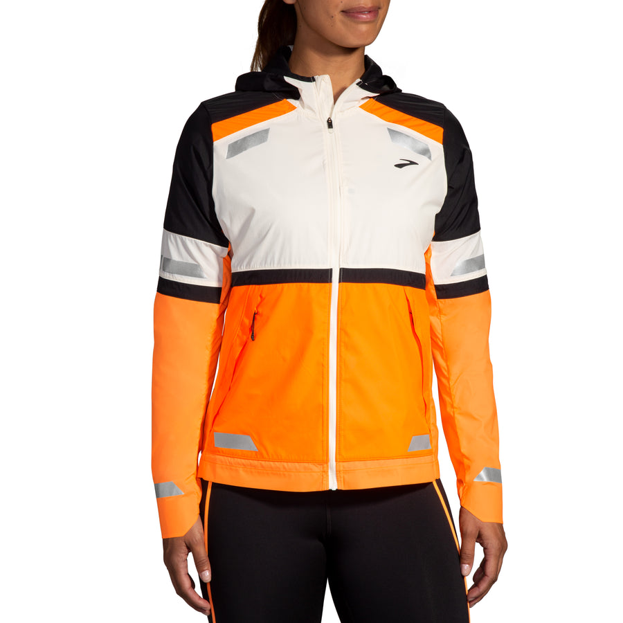 Run Visible Jacket 2.0 W | Ecru/Fluoro Flash/Black