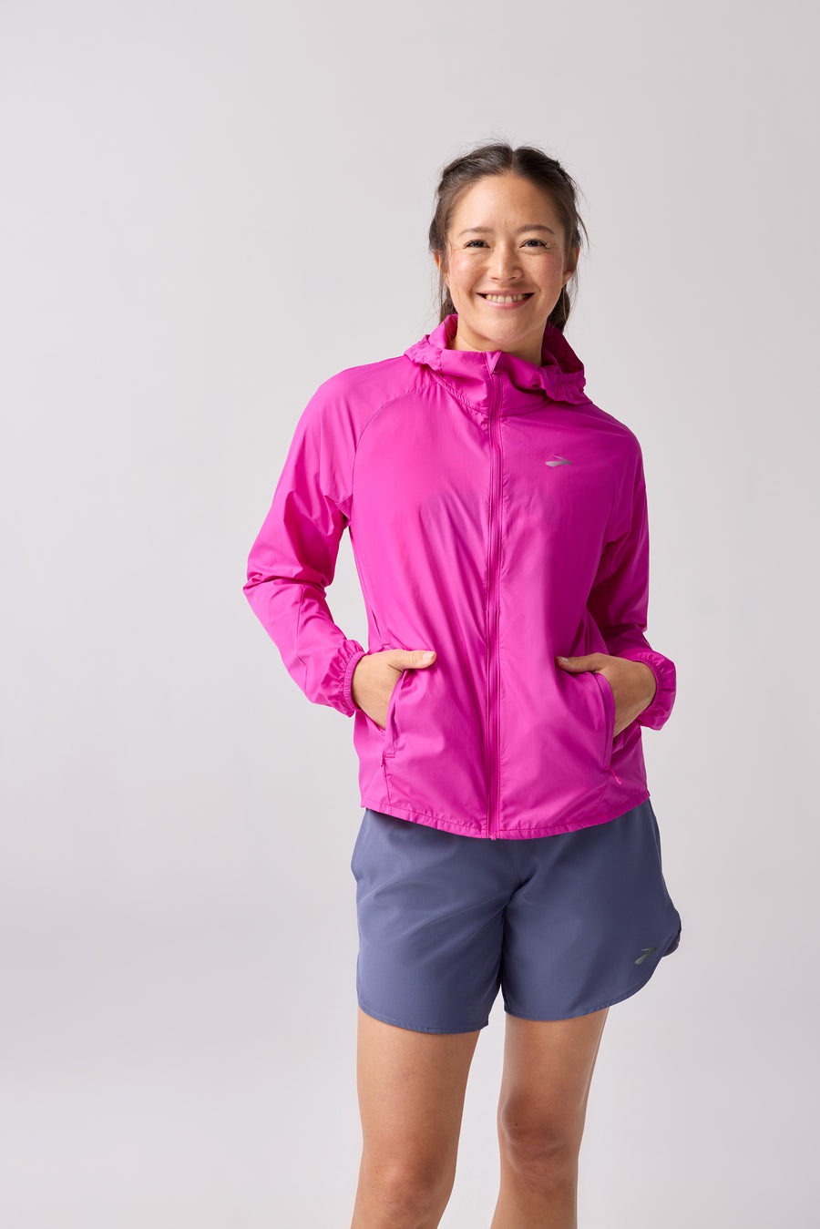 Brooks Packable Canopy Jacket Wms | Magenta