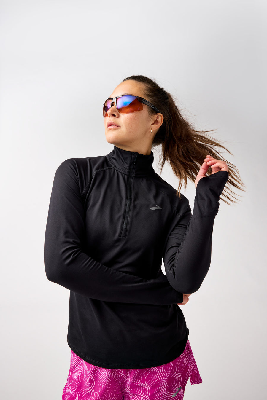 Brooks Dash 1/2 Zip 3.0 Wms | Black