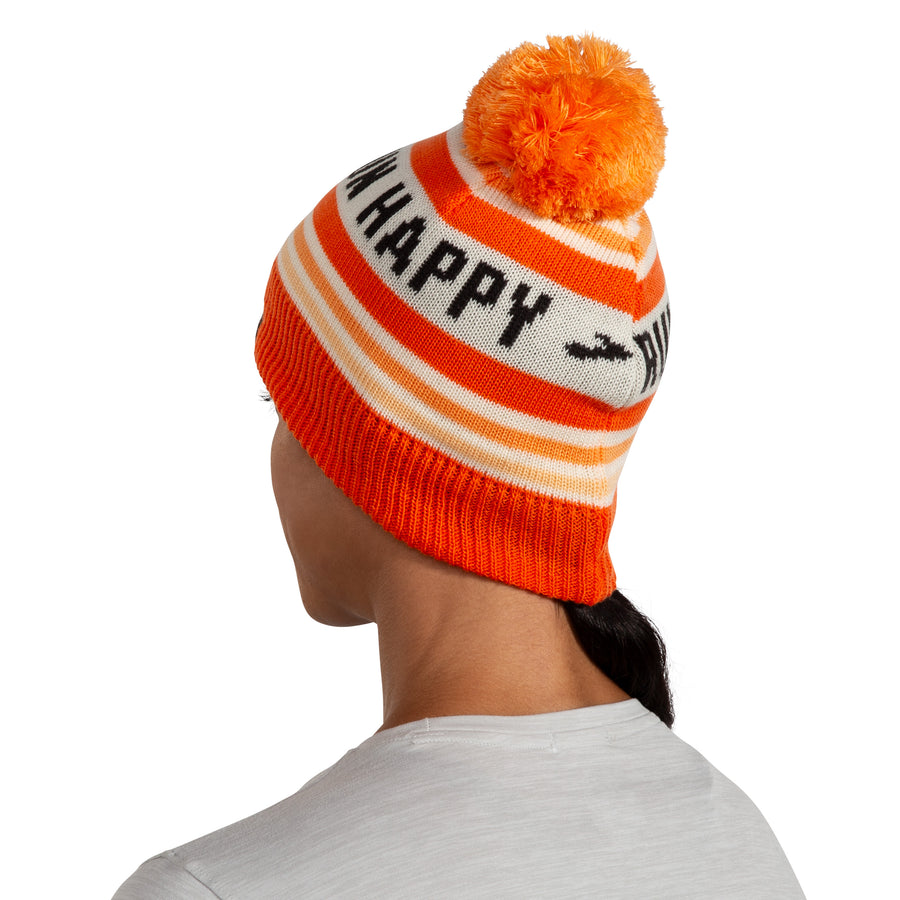 Buy Brooks Heritage Pom Beanie Fluoro Flash/Run Happy Brooks