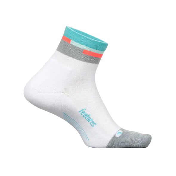 Feetures Elite Ultra Light Quarter | Aquatic White
