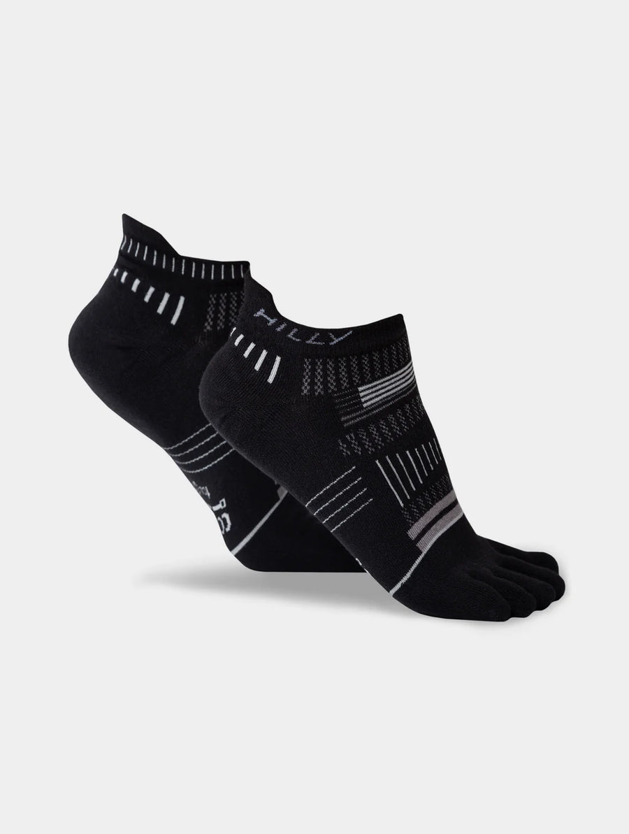 Hilly Toes Socklet | Black/Light Grey | Unisex