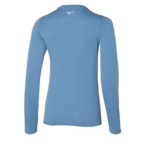 Mizuno Impulse Core L/S Tee W | Parisian Blue