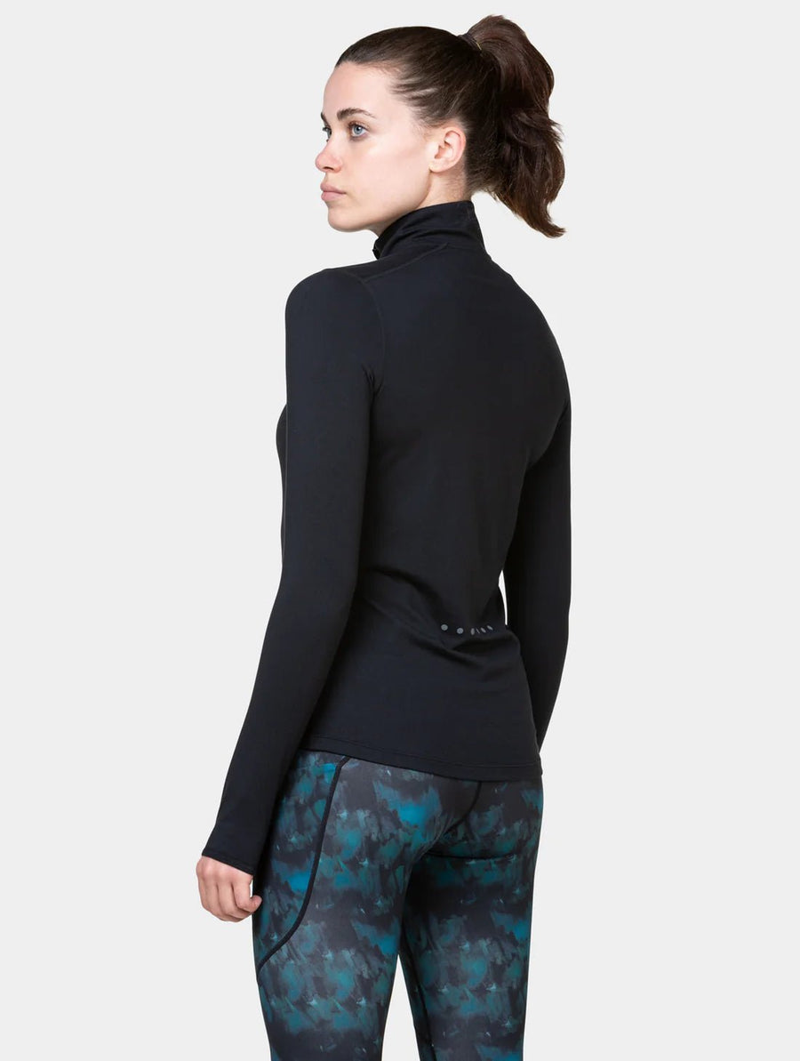 Ron Hill Core Thermal 1/2 Zip Top Wms | Black