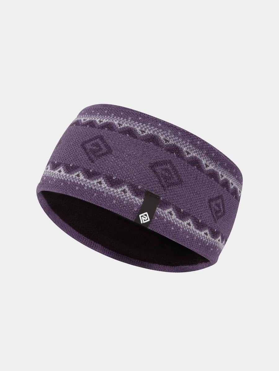 Ron Hill Winter Headband | Dark Iris/White