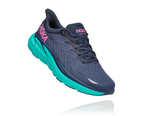 Clifton 8 | Outer Space/Atlantis | Wide Fit D | Hoka 
