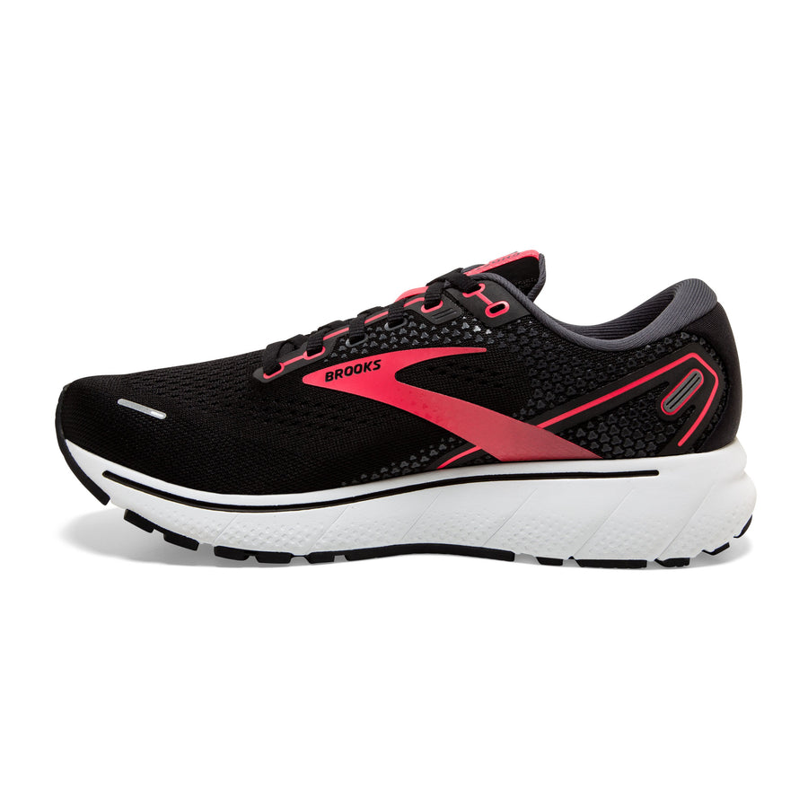Ghost 14 | Black/Coral/White | Wide Fit D | Brooks 
