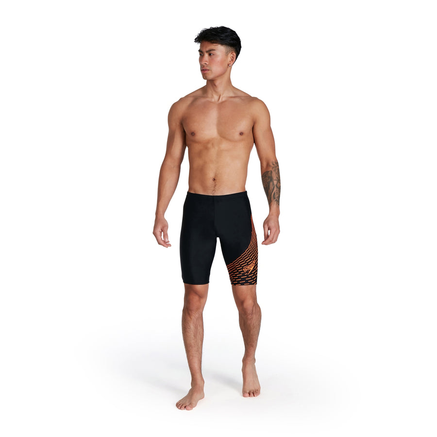 Medley Logo Jammer | Black/Orange
