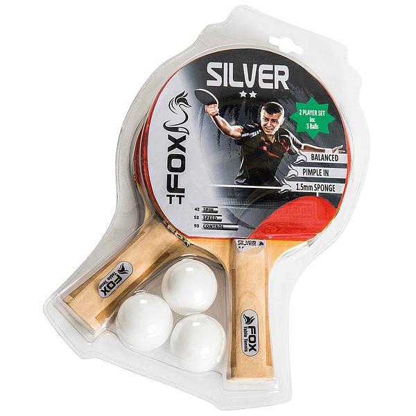 Silver 2 Player Table Tennis Set | Fox 