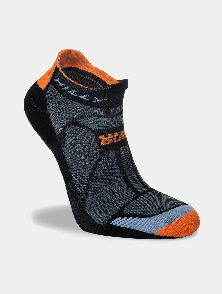 Marathon Fresh Socklet | Black/Orange | Men