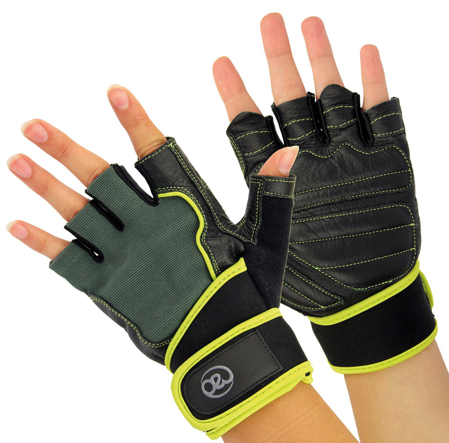 Weight Lifting Glove with Wrist Wrap