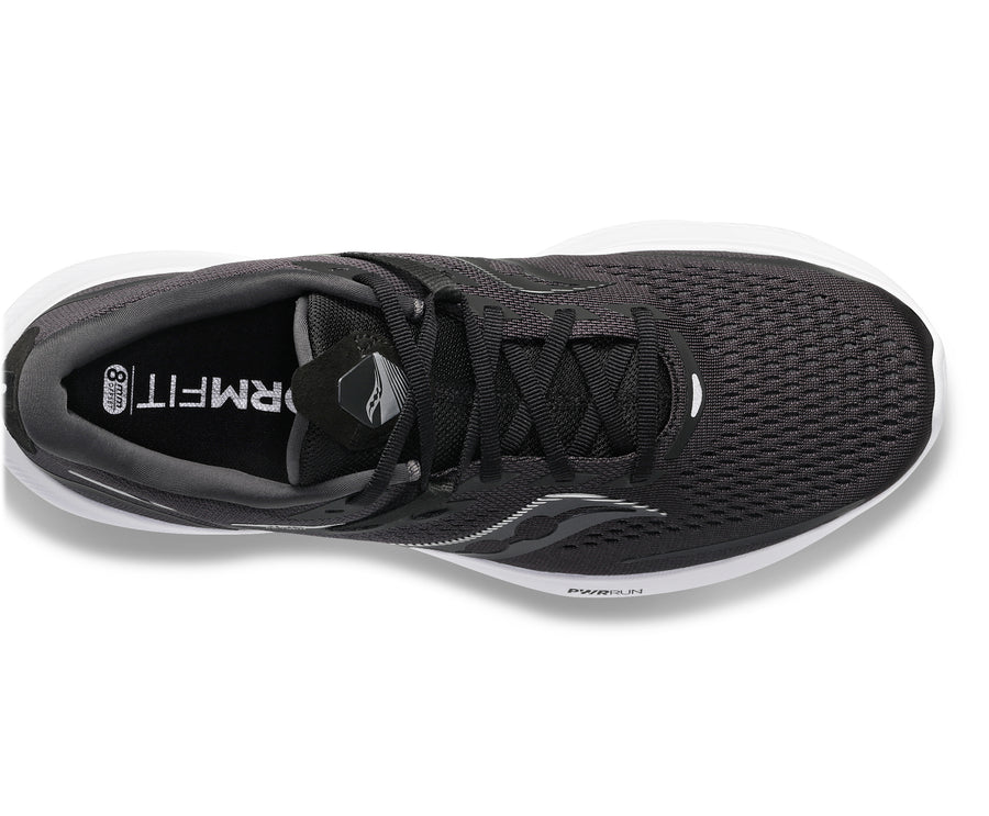 Ride 15 | Black/White | Wide Fit | Saucony 