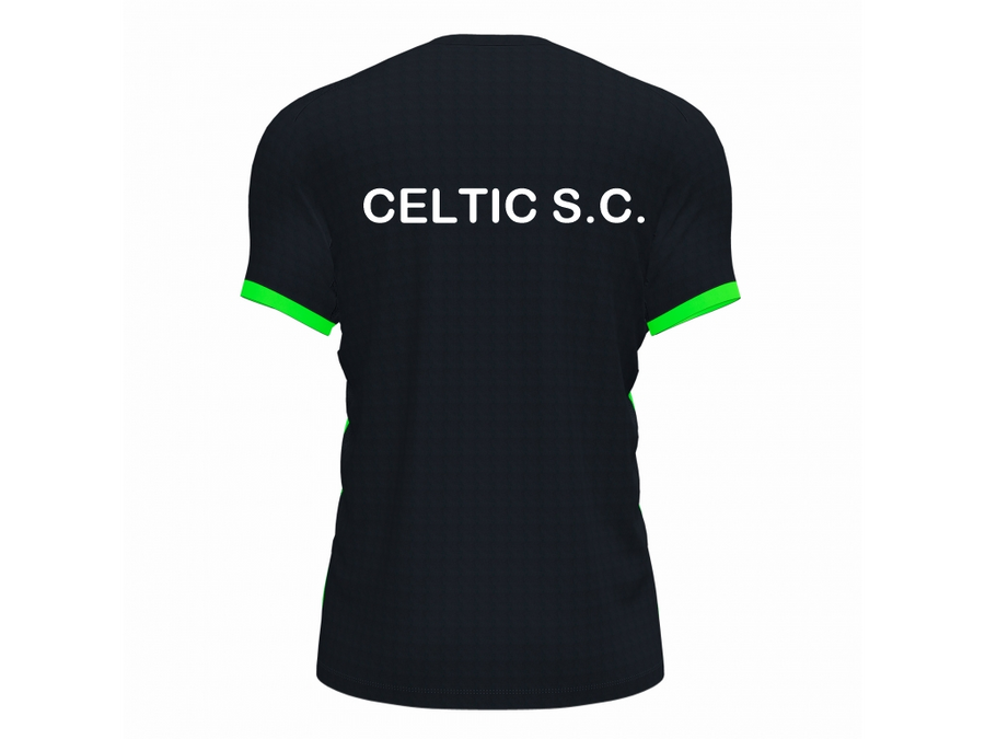 Celtic Squash Club | Tee | Fluo Green/Black | Adult | Celtic Squash Club 